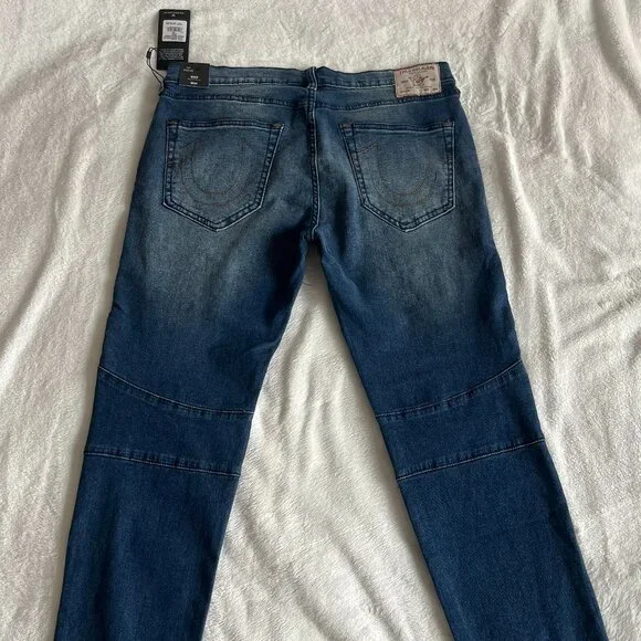 True Religion Brand Jeans Rocco Relaxed Skinny Denim Jean Men's Size 34Wx32L NWT - Picture 7 of 11
